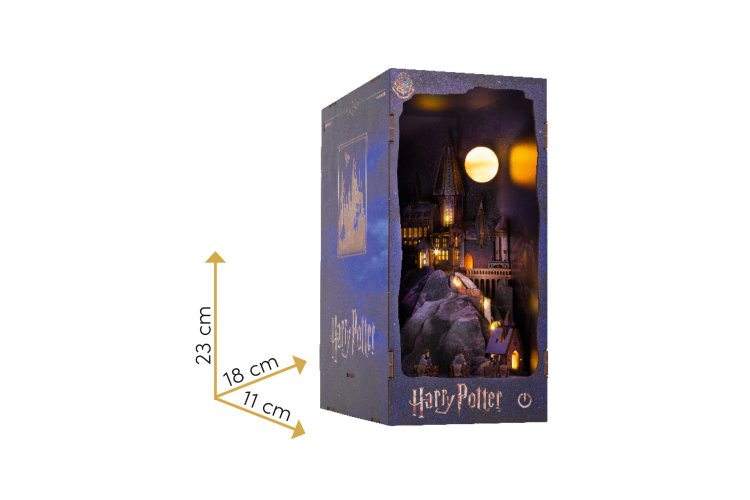 Revell 00544 Tiny Adventures - Harry Potter - Hogwarts Castle - Boekhoekje met LED-verlichting - 18 x 11 x 23 cm - Rev00544 3 - REV00544