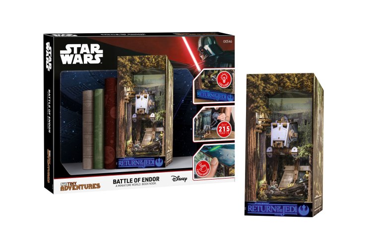 Revell 00546 Tiny Adventures - Star Wars - Battle of Endor - Book Nook with LED Lighting - 18x11x23cm - Rev00546 1 - REV00546
