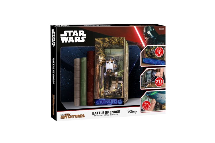 Revell 00546 Tiny Adventures - Star Wars - Battle of Endor - Book Nook with LED Lighting - 18x11x23cm - Rev00546 10 - REV00546