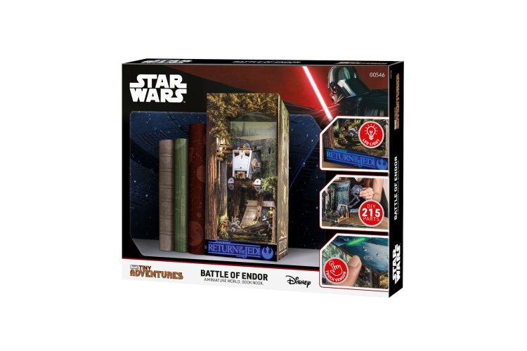 Revell 00546 Tiny Adventures - Star Wars - Battle of Endor - Book Nook with LED Lighting - 18x11x23cm - Rev00546 12 - REV00546
