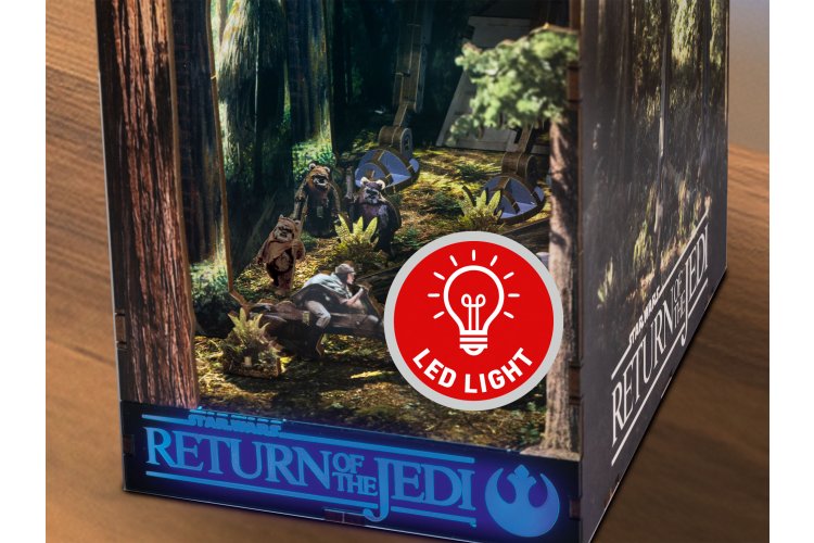 Revell 00546 Tiny Adventures - Star Wars - Battle of Endor - Book Nook with LED Lighting - 18x11x23cm - Rev00546 4 - REV00546