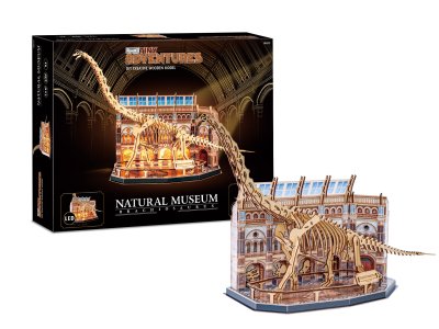 Revell 00619 Tiny Adventures &ndash; Natural Museum - Brachiosaurus Skeleton with LED &ndash; Functional Model - Rev00619 1 - REV00619