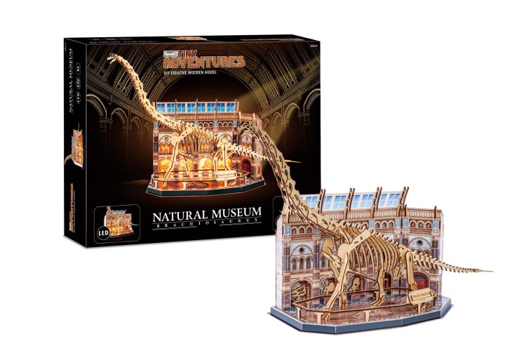 Revell 00619 Tiny Adventures &ndash; Natural Museum - Brachiosaurus Skeleton with LED &ndash; Functional Model - Rev00619 1 - REV00619
