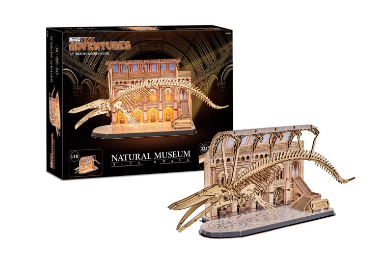 Revell 00620 Tiny Adventures &ndash; Natural Museum - Blue Whale with LED &ndash; Functional Model - Rev00620 1 - REV00620