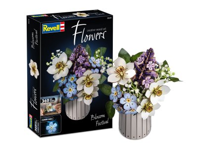 Revell 00630 Flowers - Bloemenfestival - Houten Bloemen met Vaas - Rev00630 1 - REV00630