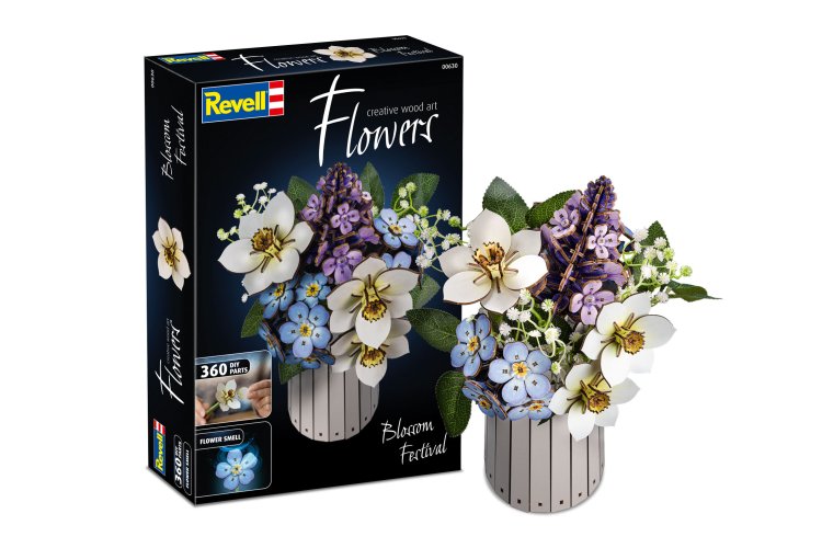 Revell 00630 Flowers - Bloemenfestival - Houten Bloemen met Vaas - Rev00630 1 - REV00630
