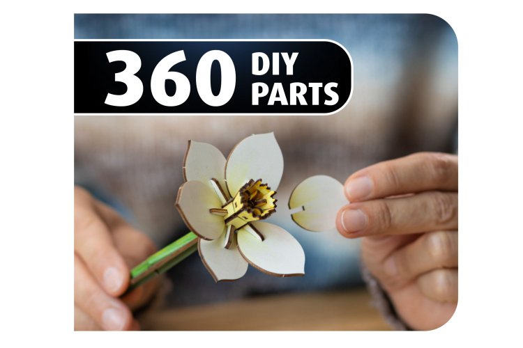 Revell 00630 Flowers - Bloemenfestival - Houten Bloemen met Vaas - Rev00630 4 - REV00630