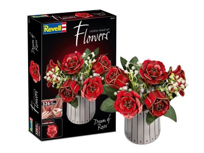 Revell 00631 Flowers - Droom van Rozen - Houten Bloemen met Vaas - Rev00631 1 - REV00631