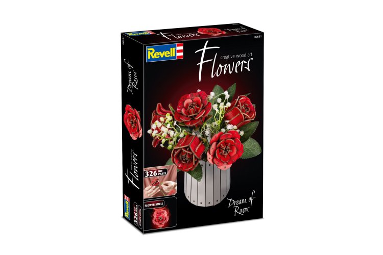 Revell 00631 Flowers - Droom van Rozen - Houten Bloemen met Vaas - Rev00631 11 - REV00631