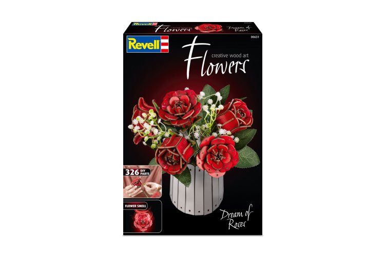 Revell 00631 Flowers - Droom van Rozen - Houten Bloemen met Vaas - Rev00631 12 - REV00631