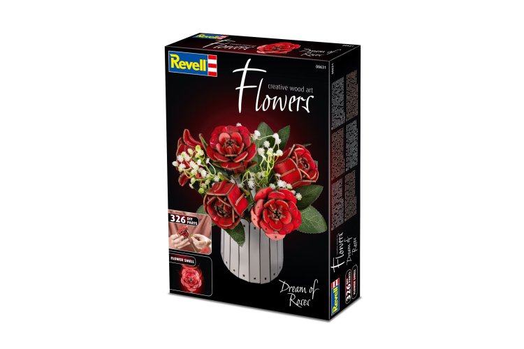 Revell 00631 Flowers - Droom van Rozen - Houten Bloemen met Vaas - Rev00631 13 - REV00631