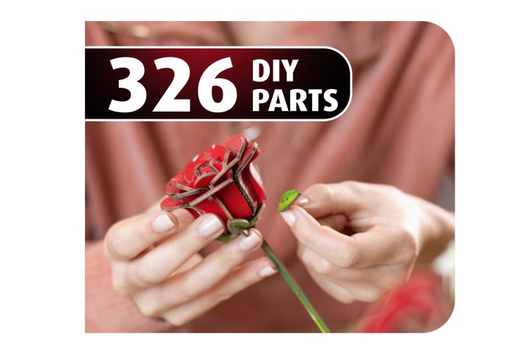 Revell 00631 Flowers - Droom van Rozen - Houten Bloemen met Vaas - Rev00631 4 - REV00631