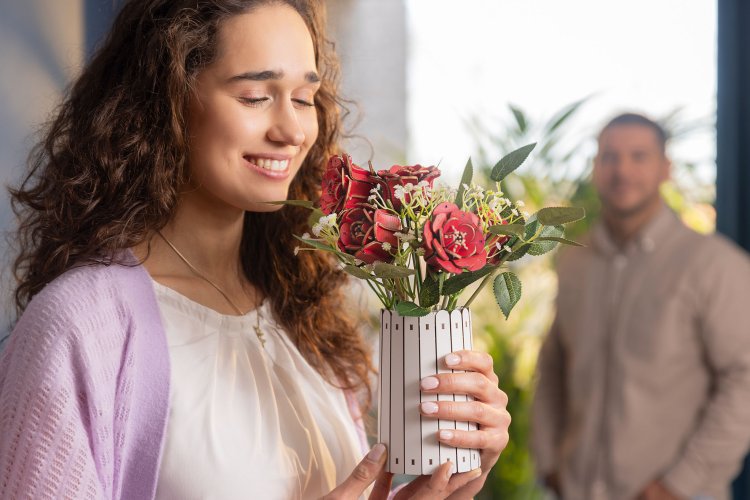 Revell 00631 Flowers - Droom van Rozen - Houten Bloemen met Vaas - Rev00631 8 - REV00631