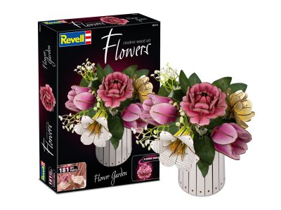 Revell 00632 Flowers - Bloementuin - Houten Bloemen met Vaas - Rev00632 1 - REV00632