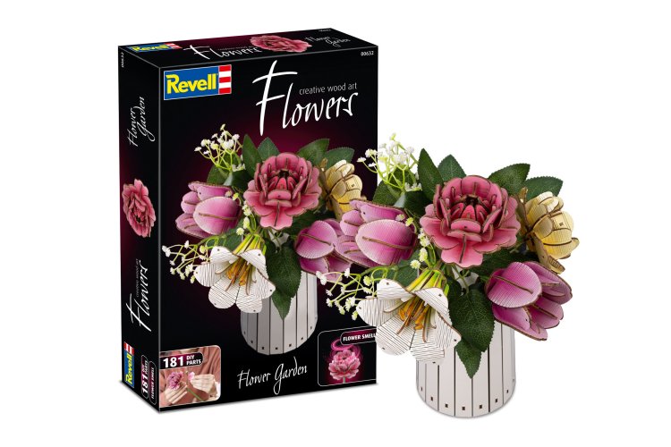 Revell 00632 Flowers - Bloementuin - Houten Bloemen met Vaas - Rev00632 1 - REV00632