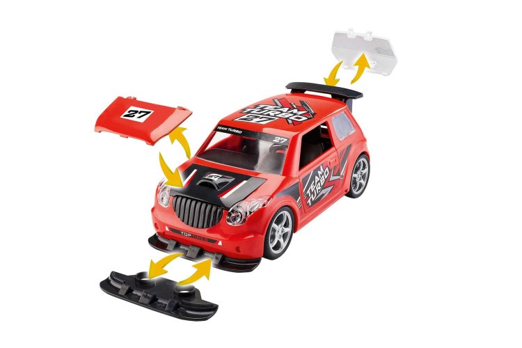 1:20 Revell 00910 Rallye Car with pullback motor - Red - First Construction - Rev00910 rallye car with pullback motor red 04 - REV00910
