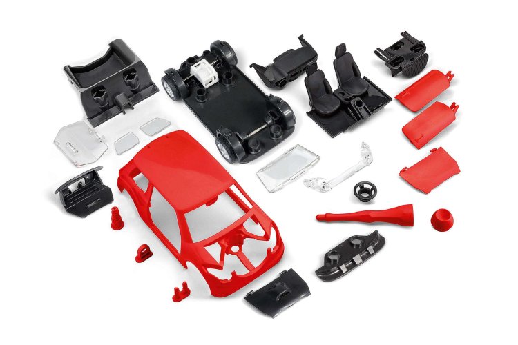 1:20 Revell 00910 Rallye Car with pullback motor - Red - First Construction - Rev00910 rallye car with pullback motor red 06 - REV00910