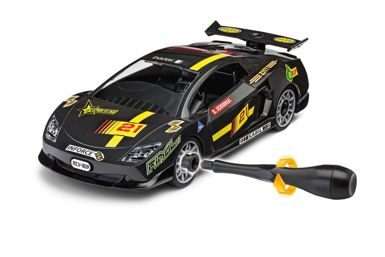 1:20 Revell 00923 Racing Car - Black - First Construction - Rev00923 racing car black 03 - REV00923