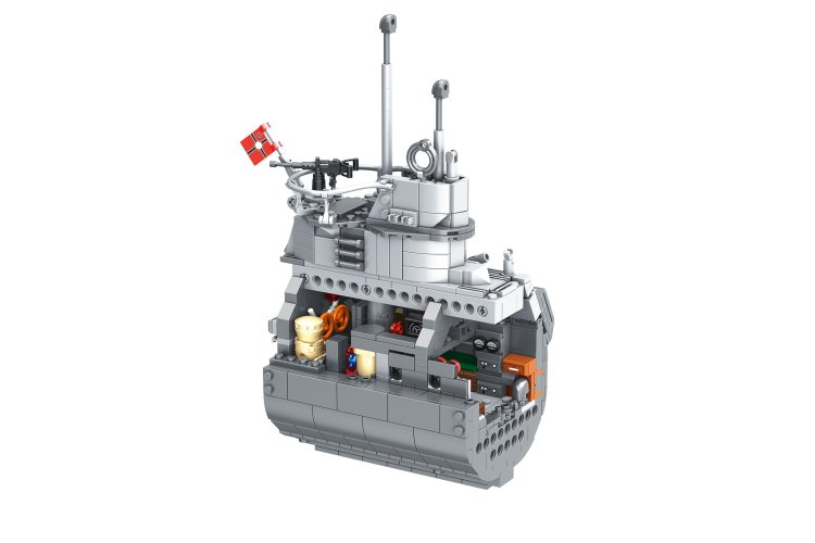 1:56 Revell 00960 Brick System - Onderzee&euml;r "Das Boot" met Volledig Interieur en Filmposter - Onderzeeboot - Rev00960 8 - REV00960