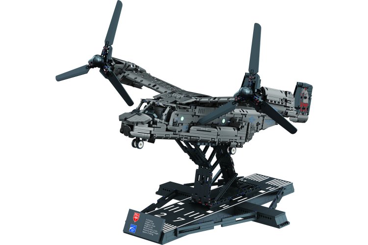 1:25 Revell 00961 Brick System &ndash; Bell Boeing V-22 Osprey with Tilt-Rotor Details &ndash; American Aircraft - Rev00961 2 - REV00961