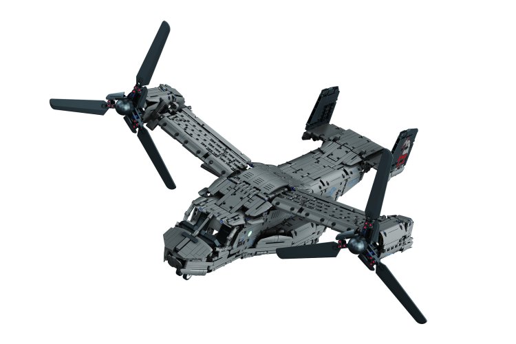 1:25 Revell 00961 Brick System &ndash; Bell Boeing V-22 Osprey with Tilt-Rotor Details &ndash; American Aircraft - Rev00961 3 - REV00961