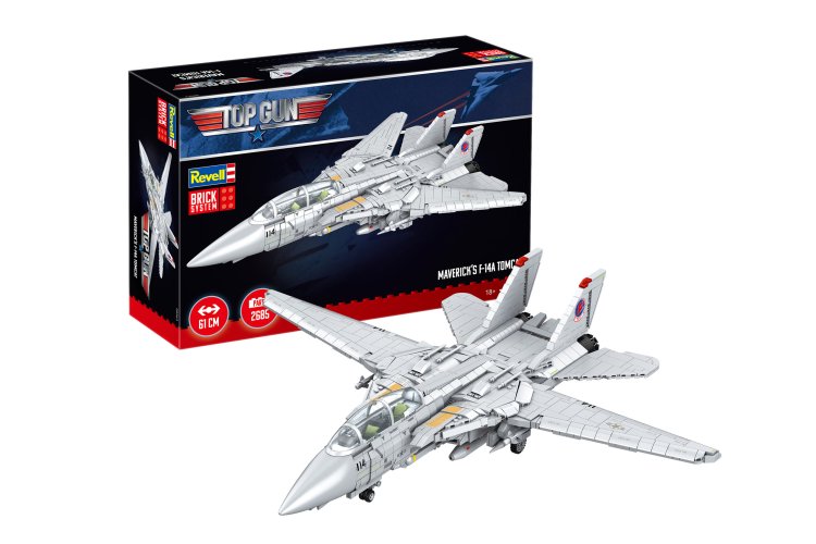 1:18 Revell 00963 Brick System - Top Gun - Maverick's F-14A Tomcat with Detailed Cockpit - Rev00963 1 - REV00963