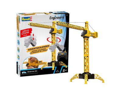 Revell 01065 Engineers Adventskalender Hijskraan Mega Crane - 71 cm - 24-delig - 2,4 GHz - Rev01065 1 - REV01065