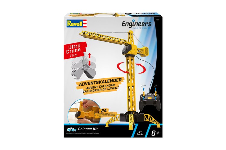 Revell 01065 Engineers Adventskalender Hijskraan Mega Crane - 71 cm - 24-delig - 2,4 GHz - Rev01065 11 - REV01065