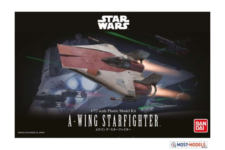 1:72 Revell Bandai 01210 Star Wars A-wing Starfighter - Rev01210 a wing starfighter bandai 18 1 - REV01210