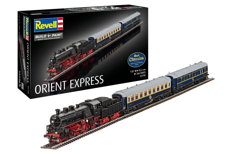 1:87 Revell 02190 Orient Express - Locomotief, Tender, CIWL Pullmann & Restauratiewagon - Trein - Rev02190 1 - REV02190