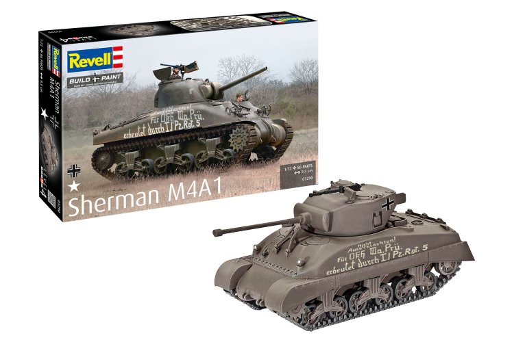 1:72 Revell 03290 Sherman M4A1 Tank - Rev03290 1i - REV03290