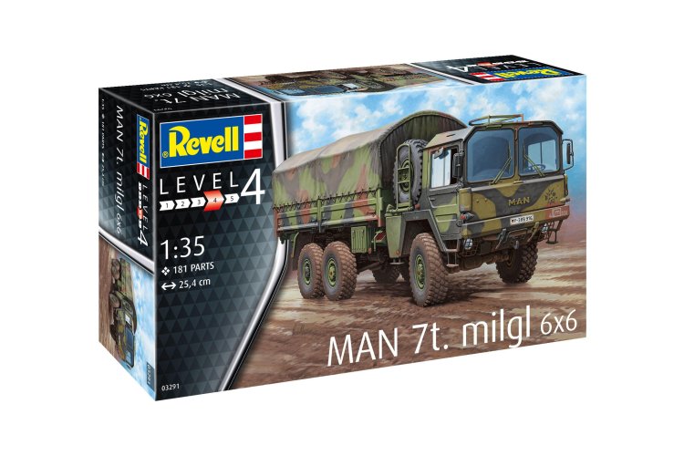 1:35 Revell 03291 MAN 7ton Milgl 6x6 Truck - Rev03291 1 - REV03291