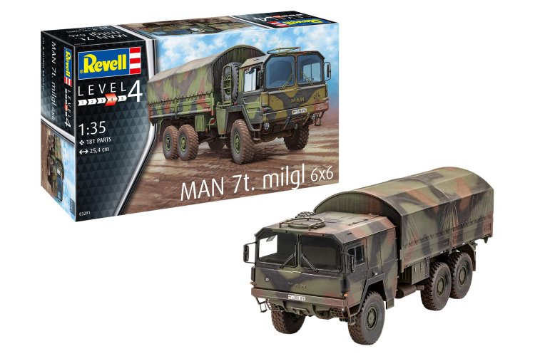 1:35 Revell 03291 MAN 7ton Milgl 6x6 Truck - Rev03291 2 - REV03291