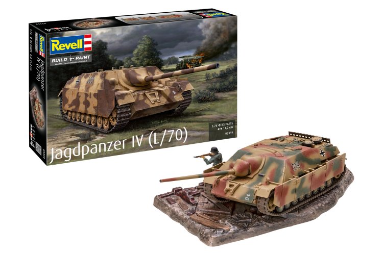 1:76 Revell 03359 Jagdpanzer IV (L/70) Tank - Rev03359 1x - REV03359