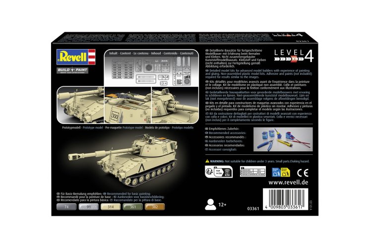 1:72 Revell 03361 M109 A2 - Zelfrijdende Houwitser - Militair Voertuig - Rev03361 6 - REV03361