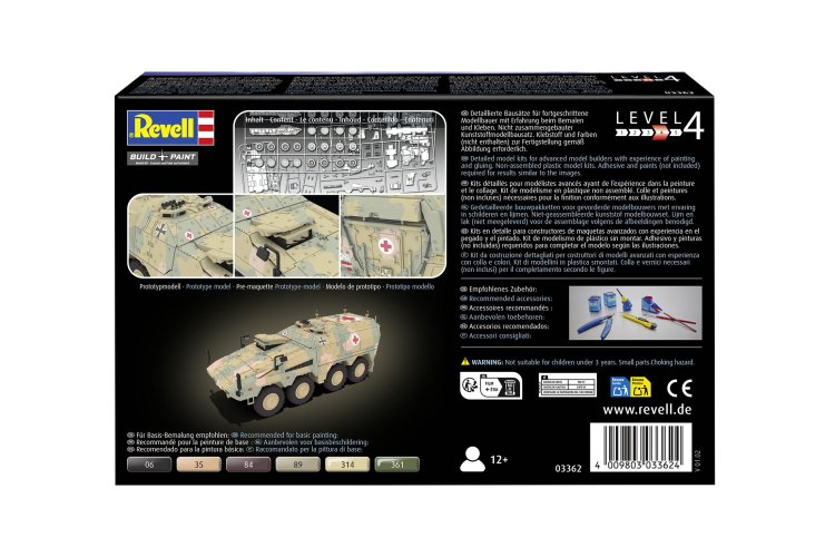 1:72 Revell 03362 GTK Boxer sgSanKfz - Militair Medisch Transportvoertuig Ambulance - Rev03362 3 - REV03362