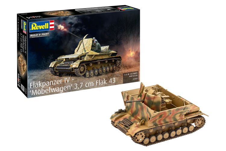 1:72 Revell 03363 German Flakpanzer IV M&ouml;belwagen 3.7 cm Flak 43 WWII - Tank - Rev03363 1 - REV03363
