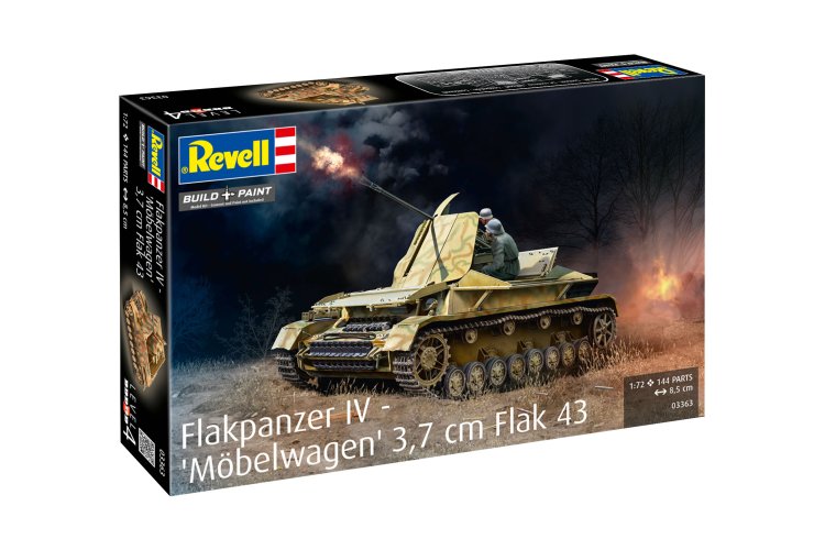 1:72 Revell 03363 German Flakpanzer IV M&ouml;belwagen 3.7 cm Flak 43 WWII - Tank - Rev03363 7 - REV03363