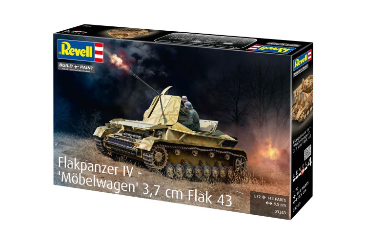 1:72 Revell 03363 German Flakpanzer IV M&ouml;belwagen 3.7 cm Flak 43 WWII - Tank - Rev03363 9 - REV03363