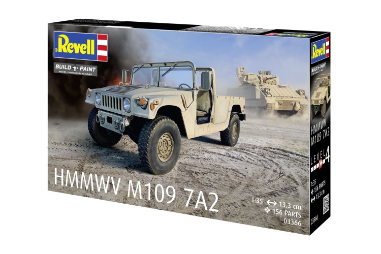 1:35 Revell 03366 Humvee M1097A2 - Pantserwagen - Militair Voertuig - Rev03366 12 - REV03366