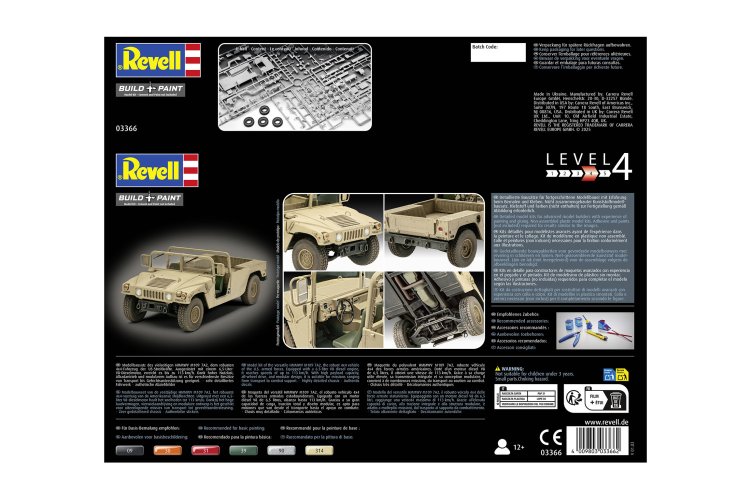 1:35 Revell 03366 Humvee M1097A2 - Pantserwagen - Militair Voertuig - Rev03366 13 - REV03366