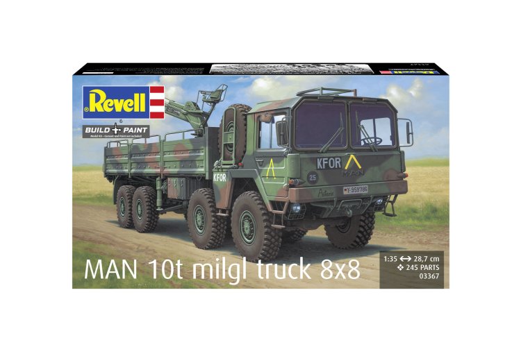 1:35 Revell 03367 MAN Kat1 10t Milgl 8x8 Truck - Duits Militair Terreinvoertuig - Rev03367 10 - REV03367