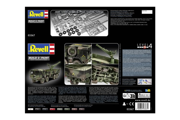1:35 Revell 03367 MAN Kat1 10t Milgl 8x8 Truck - Duits Militair Terreinvoertuig - Rev03367 12 - REV03367