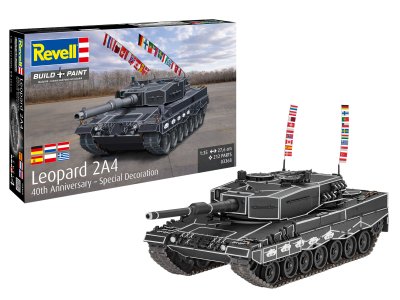 1:35 Revell 03368 Leopard 2A4 - 40th Anniversary - Special Decoration - Duitse Tank - Rev03368 1 - REV03368