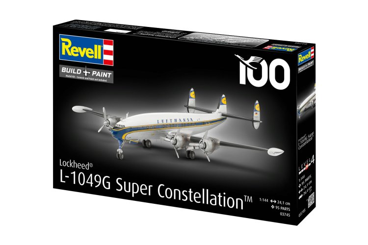1:144 Revell 03745 Lockheed L.1049G Super Constellation - Lufthansa 100 - Duits Passagiersvliegtuig - Rev03745 10 - REV03745