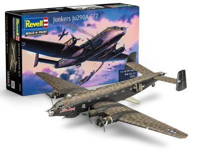 1:72 Revell 03754 Junkers Ju 290A-5/7 Seeadler WWII - Duits Maritiem Verkenningsvliegtuig - Rev03754 1 - REV03754