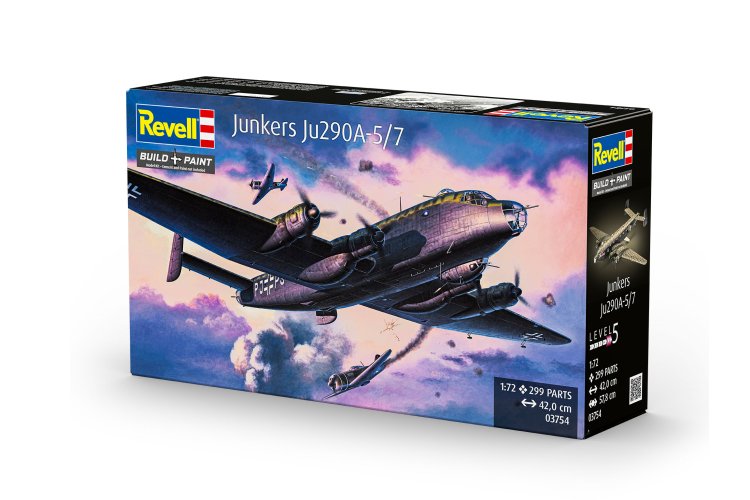 1:72 Revell 03754 Junkers Ju 290A-5/7 Seeadler WWII - Duits Maritiem Verkenningsvliegtuig - Rev03754 12 - REV03754