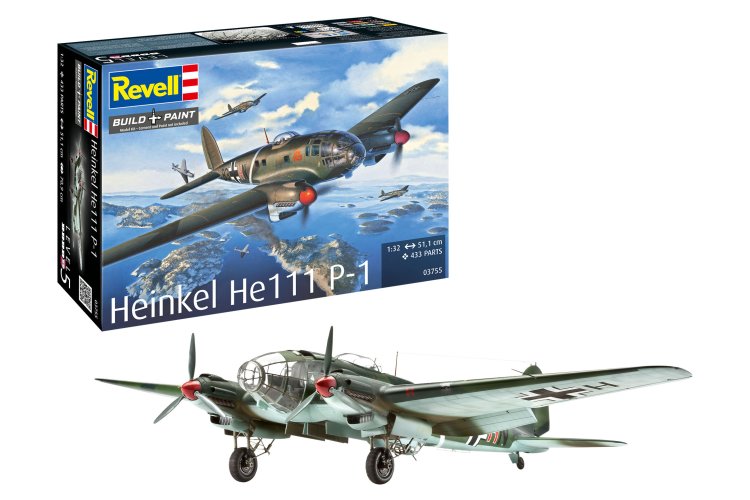 1:32 Revell 03755 Heinkel He 111 P-1 - German Medium Bomber - Rev03755 1 - REV03755