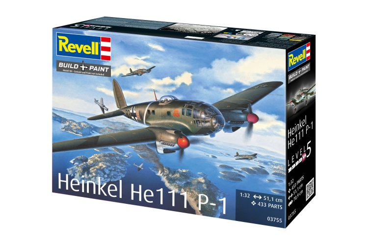 1:32 Revell 03755 Heinkel He 111 P-1 - German Medium Bomber - Rev03755 14 - REV03755