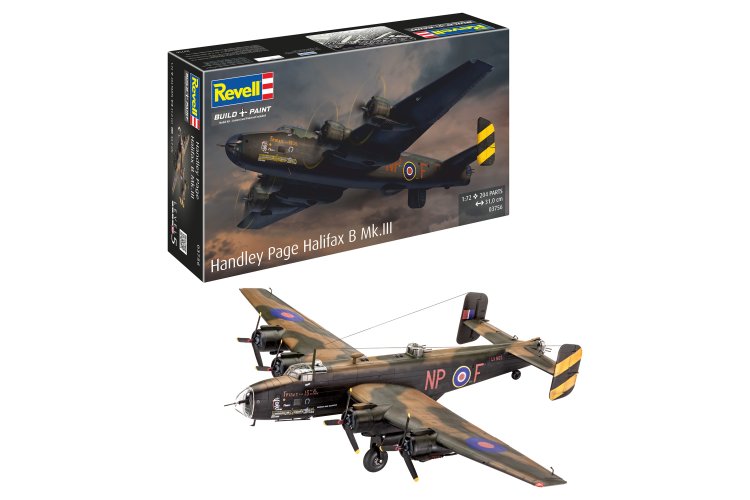 1:72 Revell 03756 Handley Page Halifax B Mk.III WWII - Britse Zware Bommenwerper - Rev03756 1 - REV03756